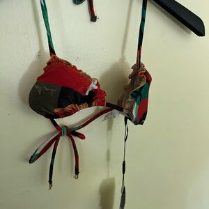 Lua Morena Colorful Women's Bikini Top Size XS NWT